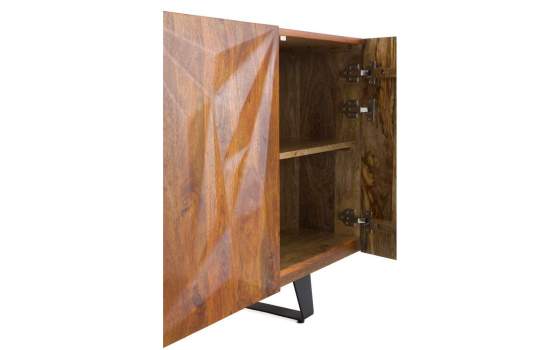 Aparador Diseño Actual 4 Puertas Madera Maciza Albelo