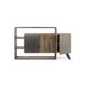 Aparador Diseño Actual Madera Metal y Cemento Binnaz