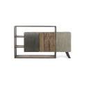 Aparador Diseño Actual Madera Metal y Cemento Binnaz