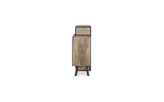 Aparador Diseño Actual Madera Metal y Cemento Binnaz