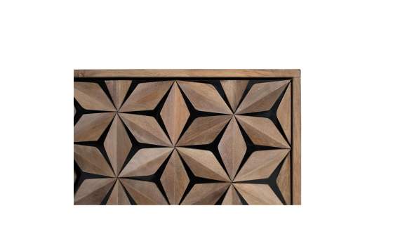 Aparador Diseño Orignal  4 Puertas Decoradas Estrellas Destrans