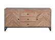 Aparador Estilo Industrial Madera Acacia y Metal Serie Achert
