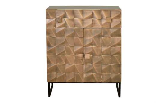 Aparador Etnico Industrial 2 Puertas 1 Cajon Serie Cobrens