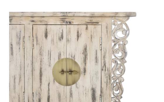 Aparador Etnico Oriental Beige 4 Puertas Serie Aeriast