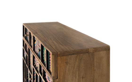 Aparador Etnico Oriental Madera Maciza de Mango Serie Alpuin