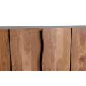 Aparador Grande 4 Puertas Madera Acacia Serie Aratany