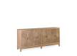 Aparador Grande Diseño 4 Puertas Madera Natural Talladas Arions