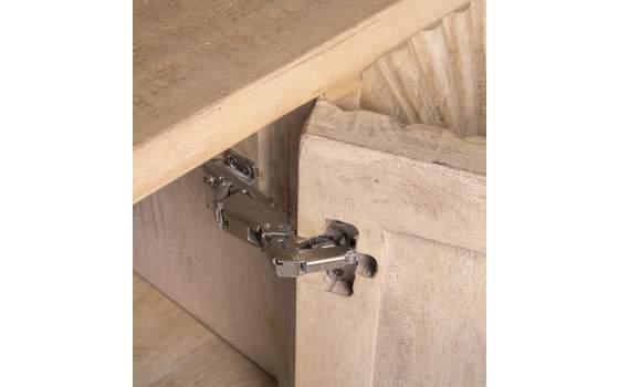Aparador Grande Diseño 4 Puertas Madera Natural Talladas Arions
