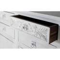 Aparador Grande Rustico 4 Puertas 8 Cajones Blanco Adriost