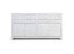 Aparador Grande Rustico 4 Puertas 8 Cajones Blanco Adriost