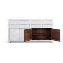 Aparador Grande Rustico 4 Puertas 8 Cajones Blanco Adriost