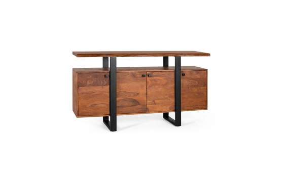 Aparador Industrial 4 Puertas 1 Estante Serie Ardison