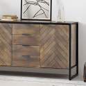 Aparador Industrial Madera de Mango y Hierro Serie Rustrie