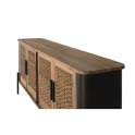Aparador Industrial Madera Metal y Cuerda 4 Puertas Cordas