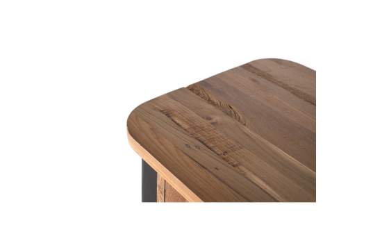Aparador Industrial Madera Metal y Cuerda 4 Puertas Cordas