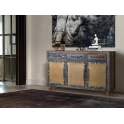 Aparador Industrial Madera Reciclada y Metal Serie Sunderlan