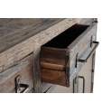 Aparador Industrial Madera Reciclada y Metal Serie Sunderlan