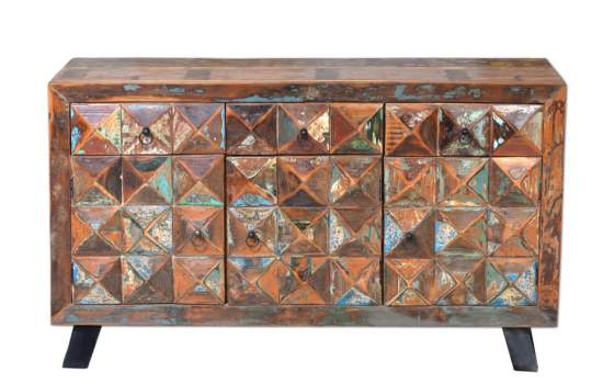 Aparador Industrial Vintage Madera Mango Serie Diamante