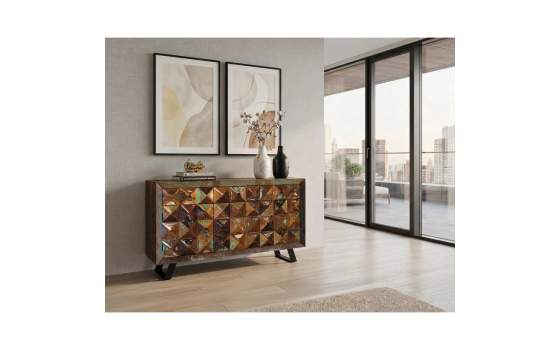 Aparador Industrial Vintage Madera Mango Serie Diamante