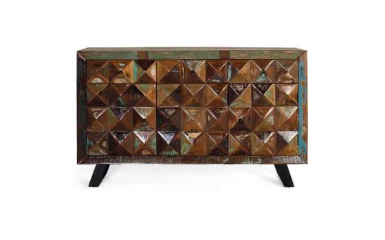 Aparador Industrial Vintage Madera Mango Serie Diamante