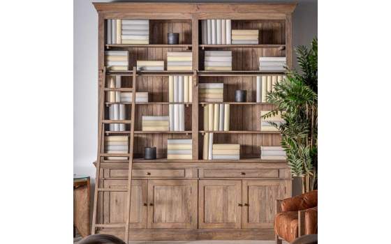 Aparador Libreria 4 Puertas Cajones y Estantes Serie Avyhne