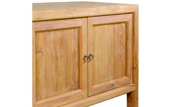 Aparador Lineal Actual 4 Puertas Madera Teca Arastias