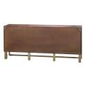 Aparador Madera Acero 4 Puertas Industrial Oriental Serie Opalo