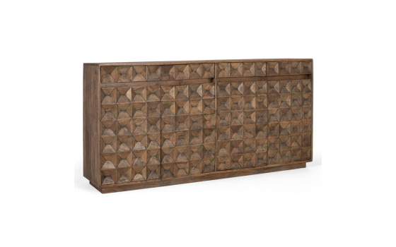 Aparador Madera Maciza Tallada Diseño Rustico Ameland