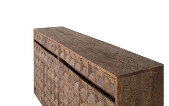 Aparador Madera Maciza Tallada Diseño Rustico Ameland