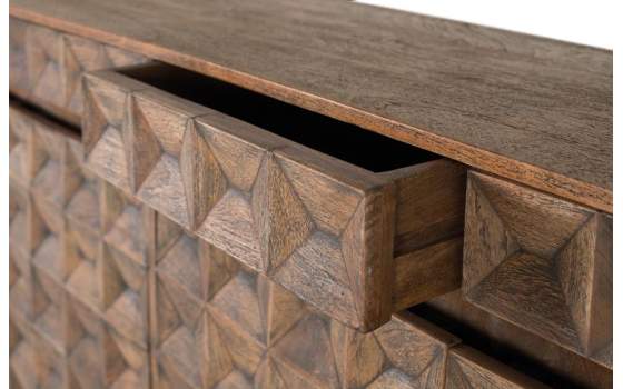 Aparador Madera Maciza Tallada Diseño Rustico Ameland