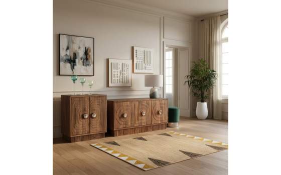 Aparador Madera Mango 2 Puertas Contemporaneo Abbiati