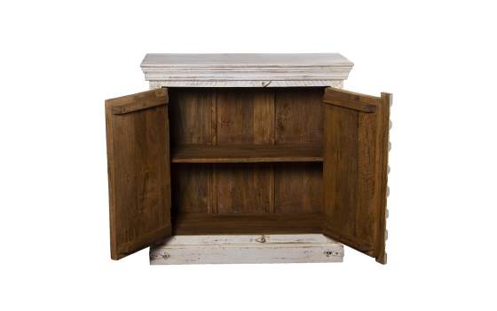 Aparador Madera Mango 2 Puertas Mosaico Etnico Serie Alencas
