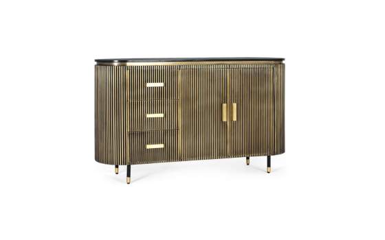 Aparador Madera  Mango con Chapado de Bronce Amcel