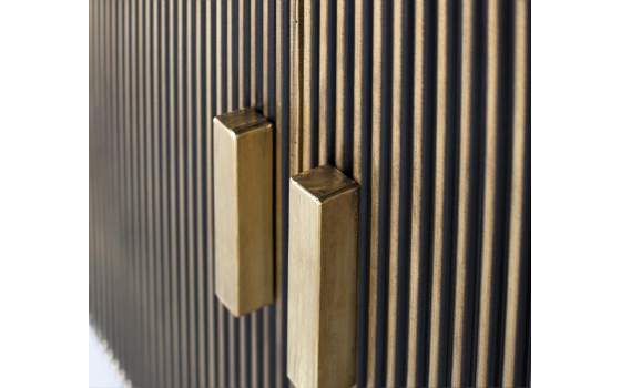 Aparador Madera  Mango con Chapado de Bronce Amcel