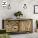 Aparador Madera Mango Hierro 6 Cajones 1 Puerta Serie Averrada Aparador Madera Mango Hierro 6 Cajones 1 Puerta Serie Averrada