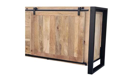 Aparador Madera Mango Hierro 6 Cajones 1 Puerta Serie Averrada Aparador Madera Mango Hierro 6 Cajones 1 Puerta Serie Averrada