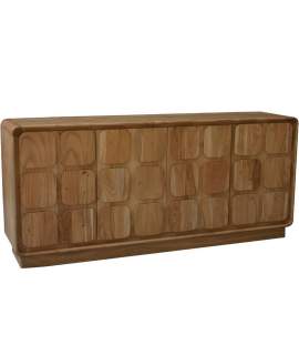 Aparador Madera Mango Natural 4 Puertas Serie Agassiz