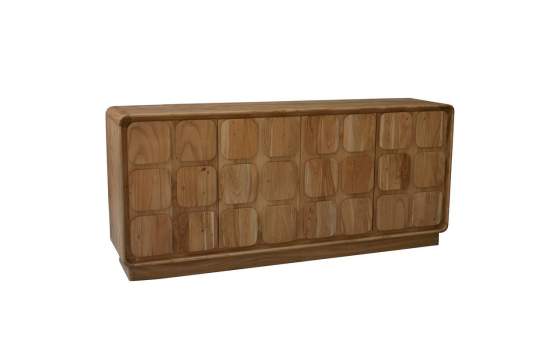 Aparador Madera Mango Natural 4 Puertas Serie Agassiz