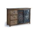 Aparador Madera Metal 2 Puertas 3 Cajones Industrial Arnizo