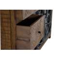 Aparador Madera Metal 2 Puertas 3 Cajones Industrial Arnizo