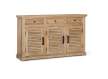 Aparador Madera Natural Maciza 3 Puertas Serie Ardisna