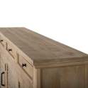 Aparador Madera Natural Maciza 3 Puertas Serie Ardisna