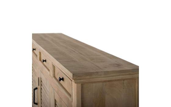 Aparador Madera Natural Maciza 3 Puertas Serie Ardisna