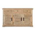 Aparador Madera Natural Maciza 3 Puertas Serie Ardisna