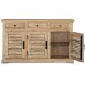 Aparador Madera Natural Maciza 3 Puertas Serie Ardisna