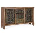 Aparador Madera Rustica 2 Puertas 3 Cajones - Agarden