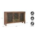 Aparador Madera Rustica 2 Puertas 3 Cajones - Agarden