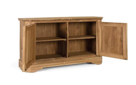 Aparador Madera Teca Actual 2 Puertas Serie Avrile