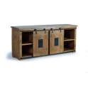 Aparador Mango 2 Puertas Correderas 6 Cajones Industrial Aibiri