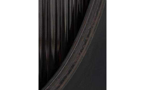 Aparador Metal Negro Industrial 2 Puertas Acristaladas Aubert